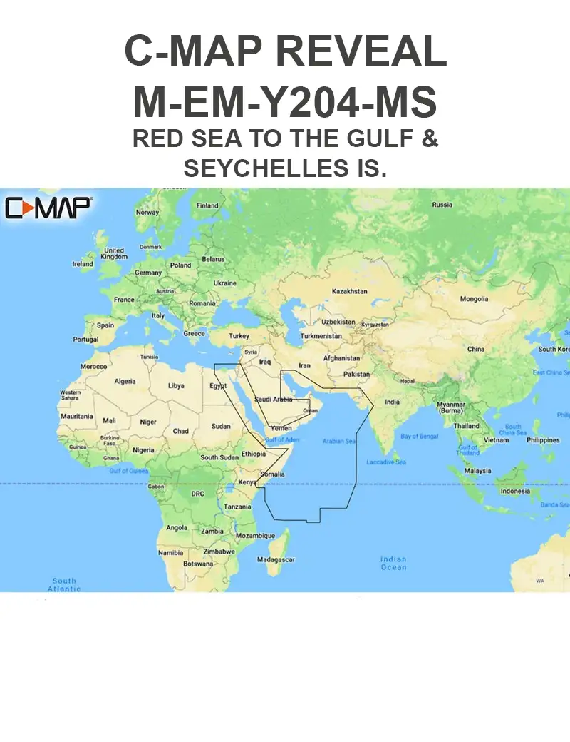 C-Map Reveal M-EM-Y204-MS Mar Rosso & Seichelles