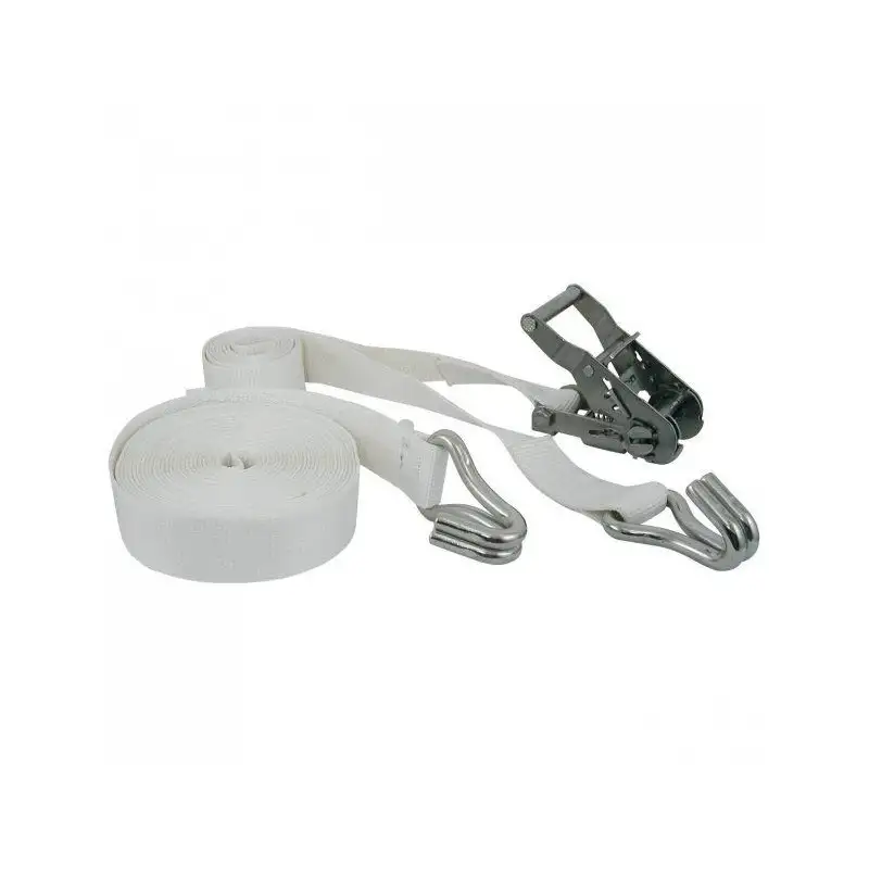 CINGHIA IN ACCIAIO INOX 35MM 2 PARTI CON GANCIO - 1200 DAN - 7M - EUROMARINE