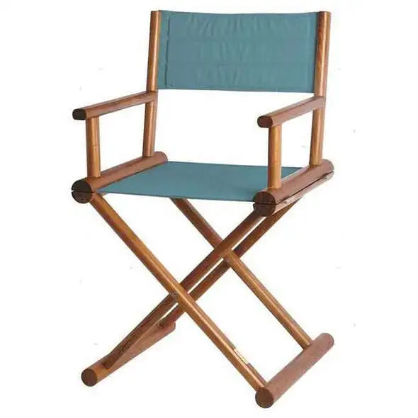 Sedia pieghevole regista MB in teak - Turchese