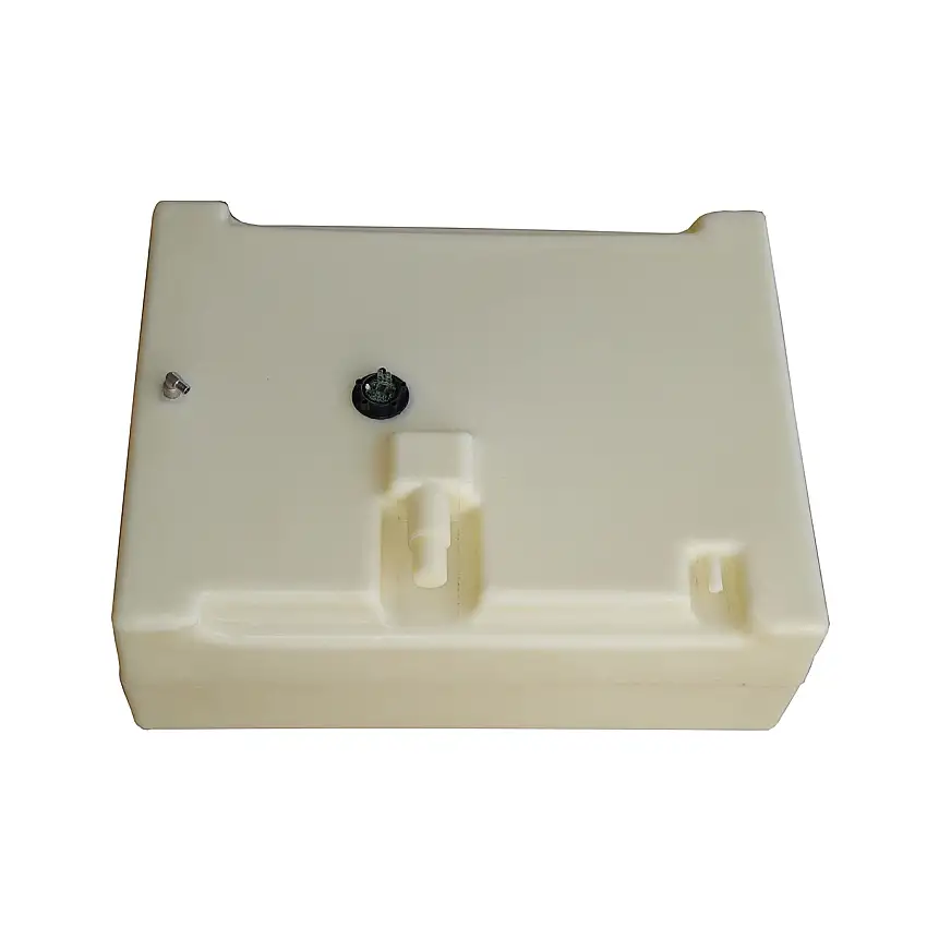 SERBATOIO CARBURANTE IN POLIETILENE RETICOLATO LT.140 FORMA A CARENA IMBARCO MM.40/50 BOCCHETTONE MM.40
