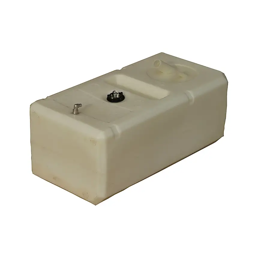 SERBATOIO CARBURANTE IN POLIETILENE RETICOLATO LT.160 FORMA A CARENA IMBARCO MM.40