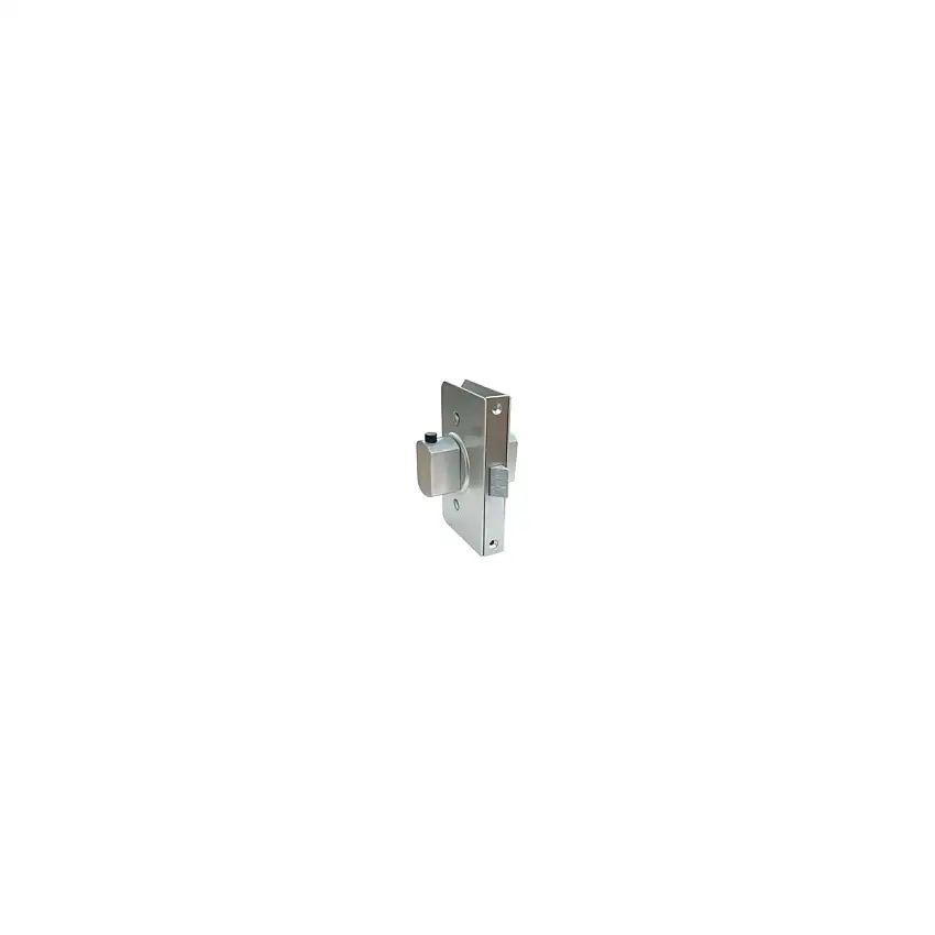 Serratura a tamburo reversibile anodizzata argento