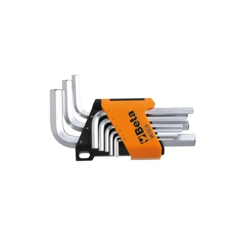 SET CHIAVI MASCHIO ESAGONALI PIEGATE CROMATE 96-SC9