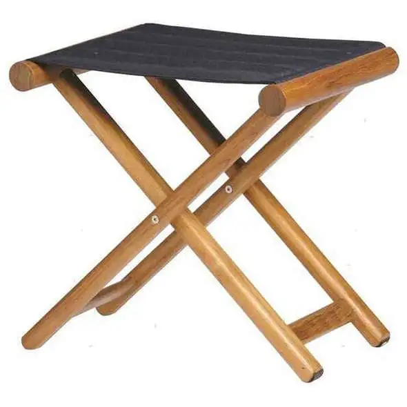 Sgabello pieghevole MB in teak - Navy
