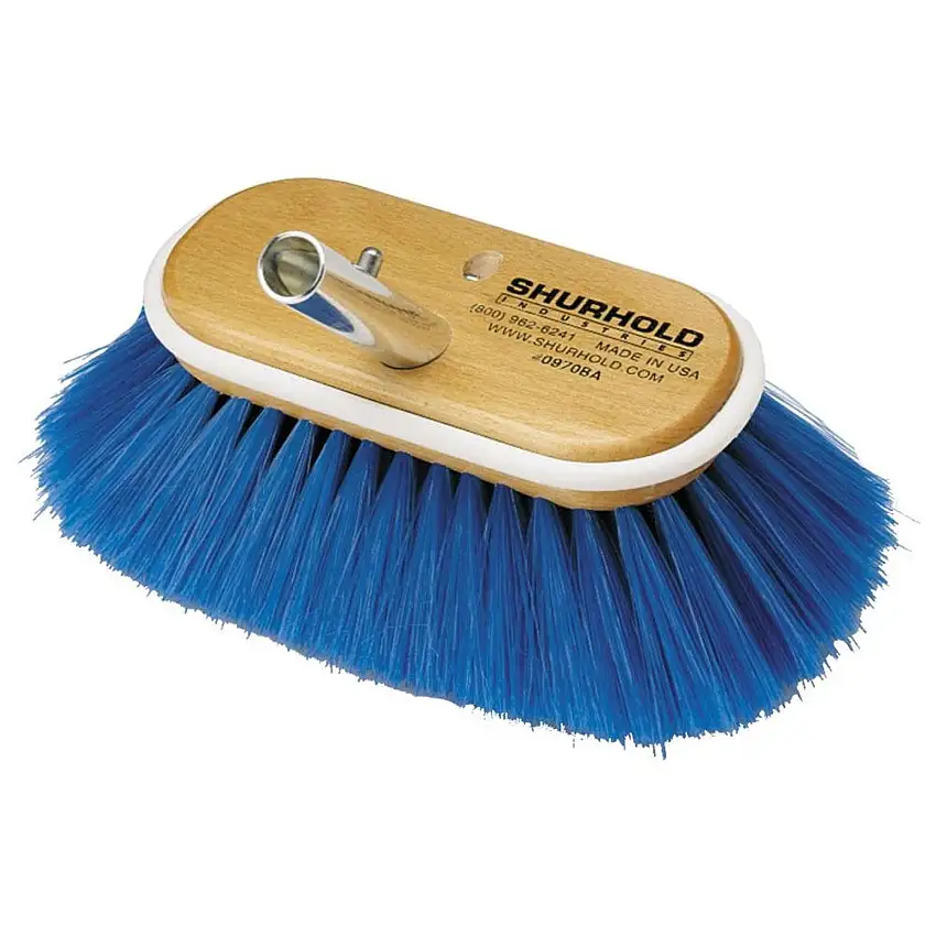 Spazzola ovale media in nylon blu morbidissimo