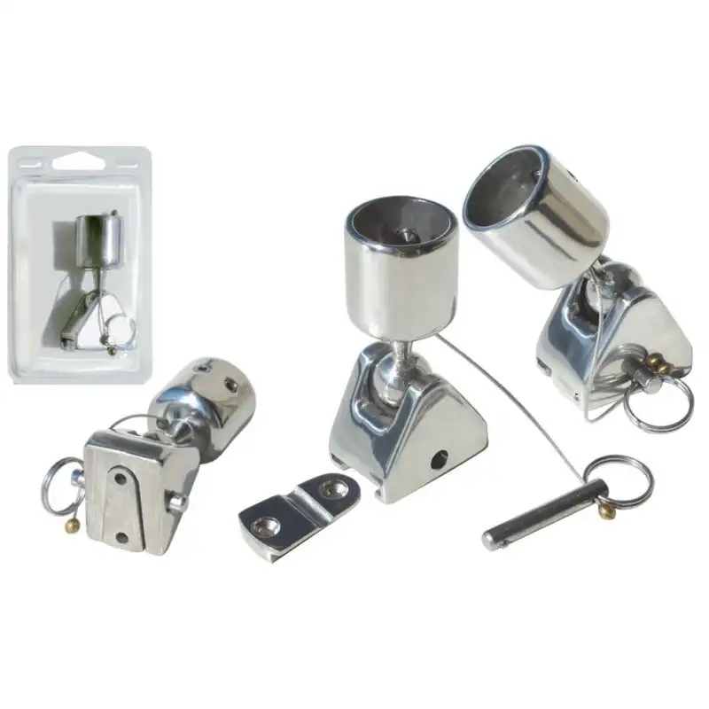BASE SUPPORTO SNODABILE E SFILABILE AISI 316 D.25mm
