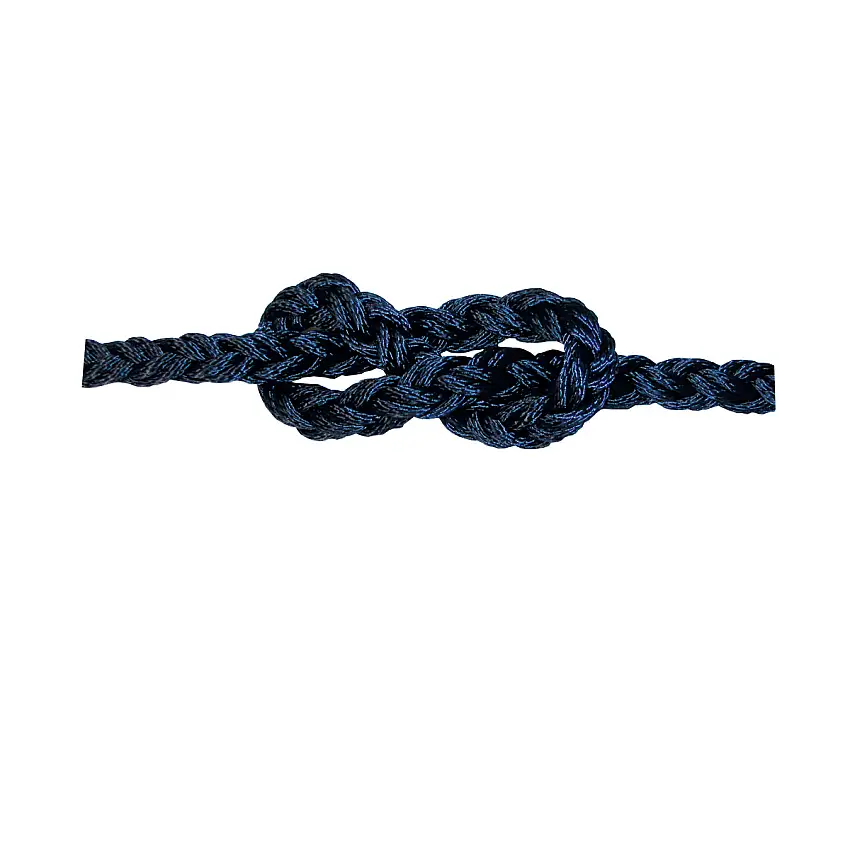 TRECCIA POLIESTERE SQUARE LINE BLU NAVY ALTA TENACITA' MM.22 ROTOLI DA MT.100