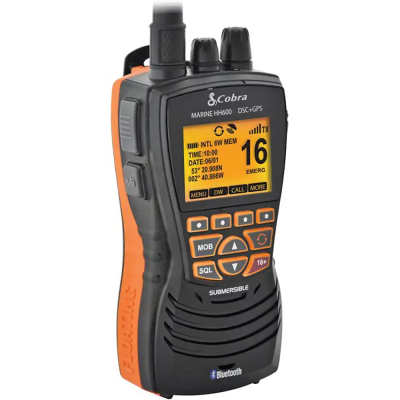 VHF COBRA MR HH600 GPS BT EU NERO - 5551160 - COBRA MARINE
