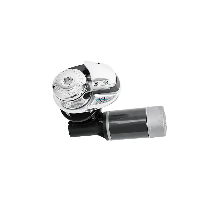 VERRICELLO SALPA ANCORA MODELLO BASSO IN BRONZO CROMATO LOFRANS X1 WATT 500 VOLT 12 PER CATENA MM.6 E CIMA MM.12